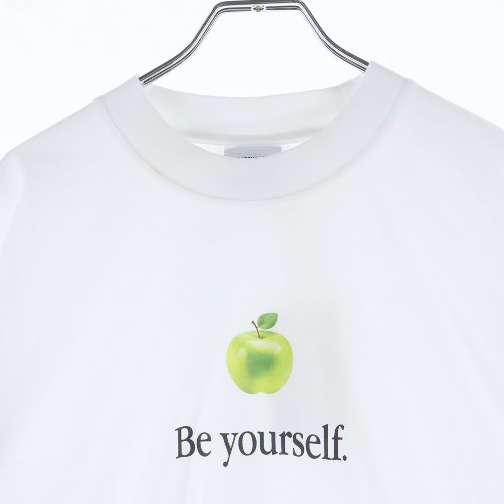 VETEMENTS(ヴェトモン) 25AW BE YOURSELF OVERSIZED T-SHIRT UH76TR350W プリント オーバーサイズ 半袖Tシャツ ホワイト