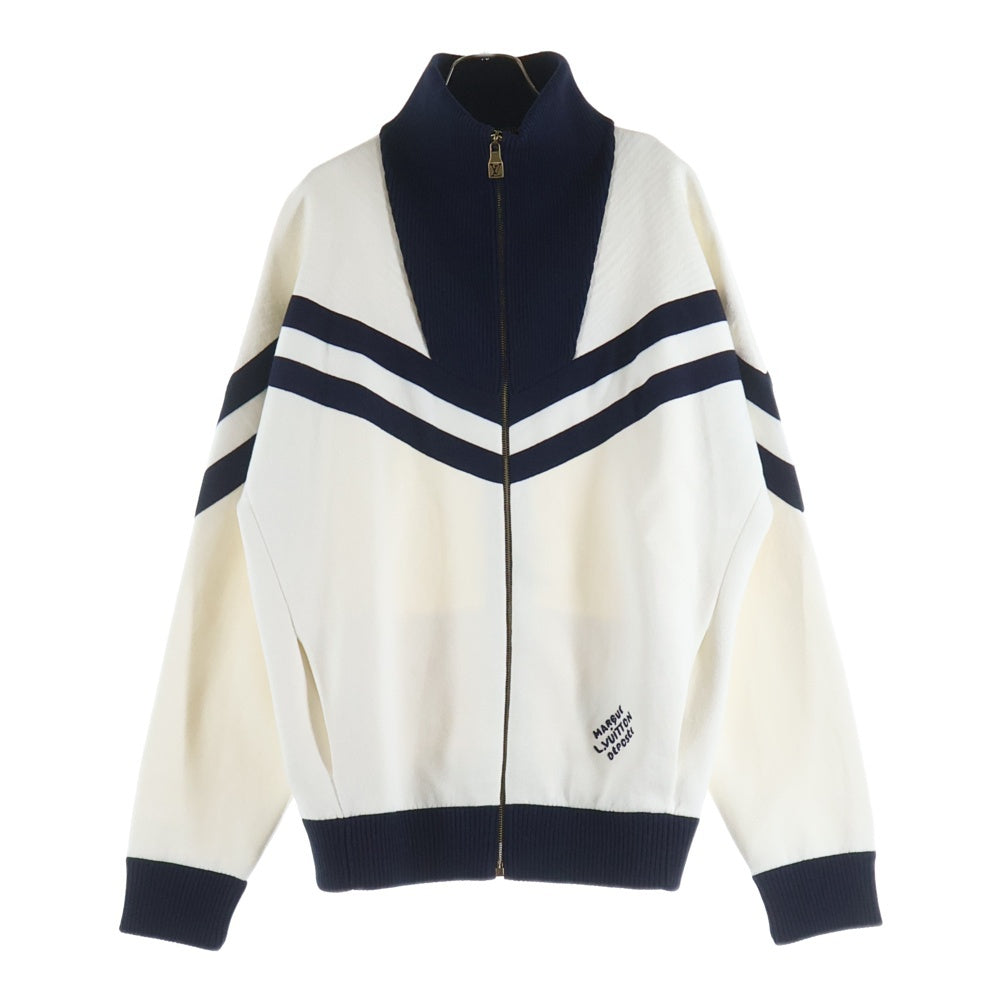 LOUIS VUITTON(ルイヴィトン) 24AW ロゴ刺繍 コットンニット ジップ