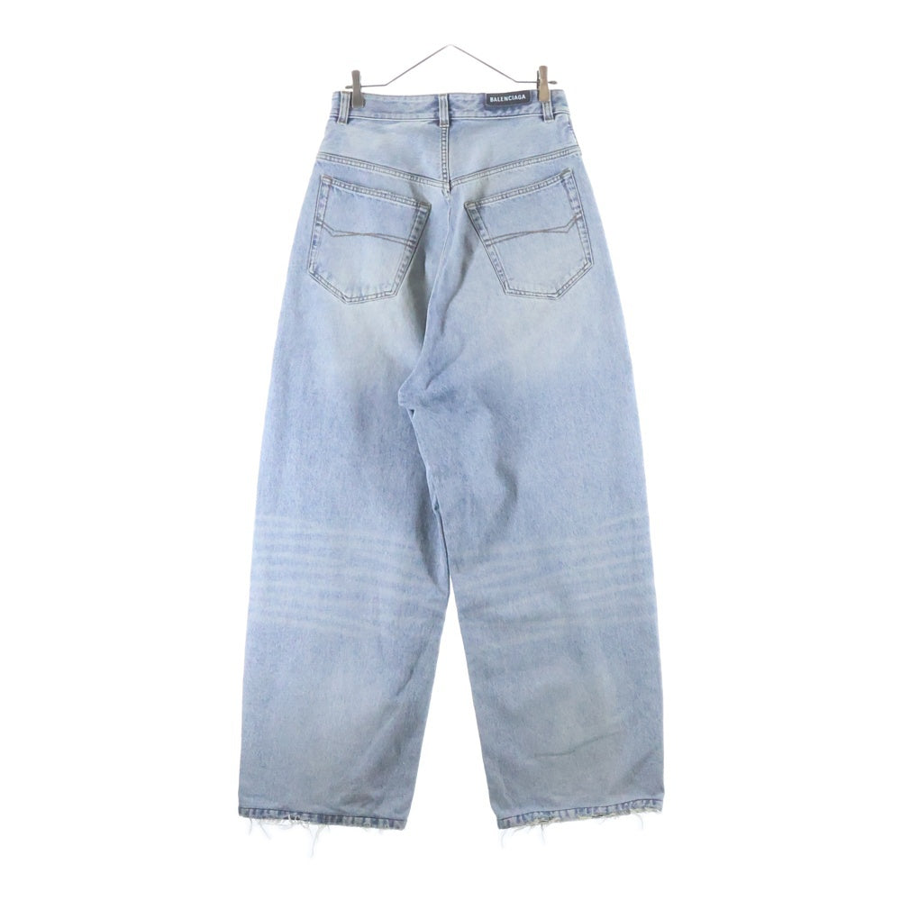 BALENCIAGA(バレンシアガ) 22AW プルアップワイドバギーデニムパンツ 704282 TDW14 インディゴ