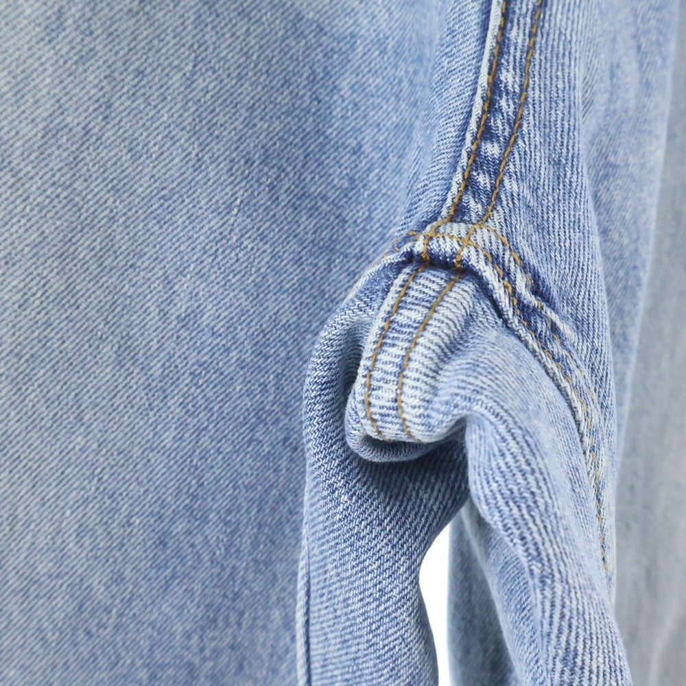 BALENCIAGA(バレンシアガ) 22AW プルアップワイドバギーデニムパンツ 704282 TDW14 インディゴ