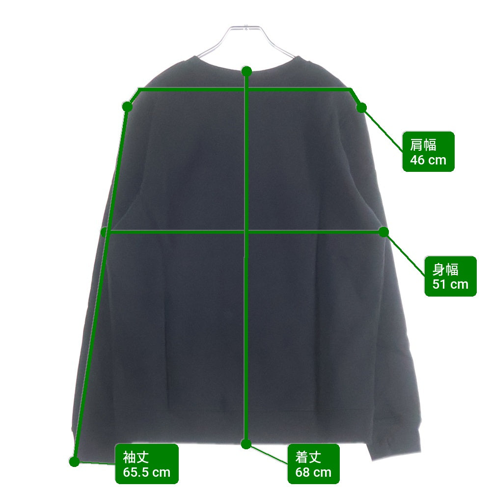 A.P.C(アーペーセー) ロゴ 長袖スウェットトレーナー ブラック 24242-1-95281