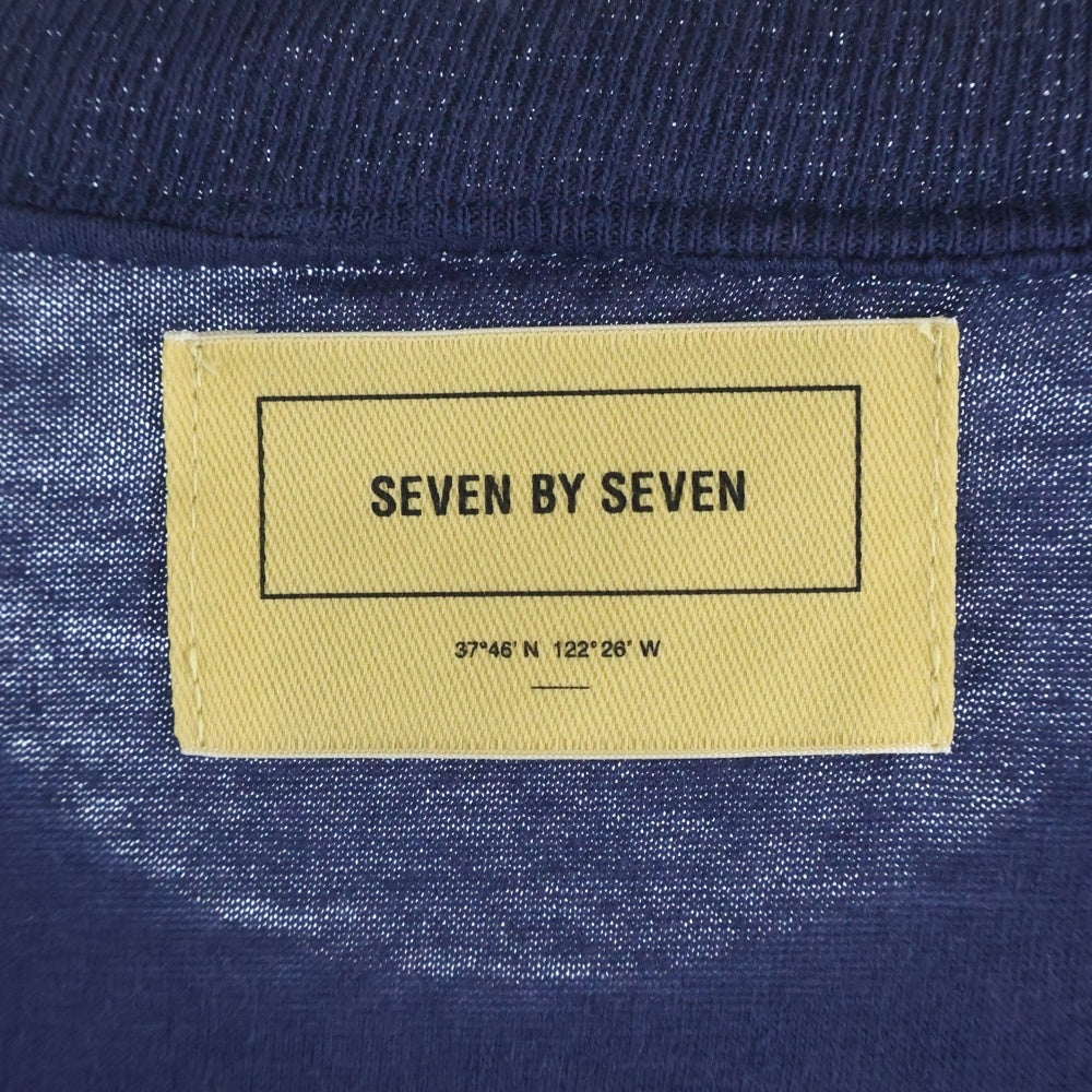 seven by seven(セブン バイ セブン) REWORK EMBROIDERY TEE 800-3166204 リワーク 半袖Tシャツ ネイビー