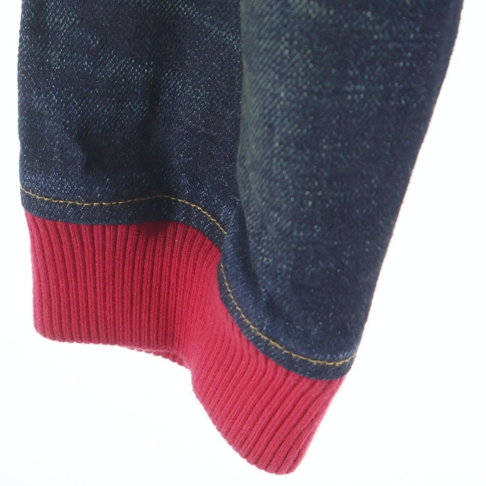 DENIM BY VANQUISH(デニムバイヴァンキッシュ) ×FRAGMENT 1st DENIM JACKET VFJ1009 ×フラグメント デニムジャケット インディゴ ノーカラー