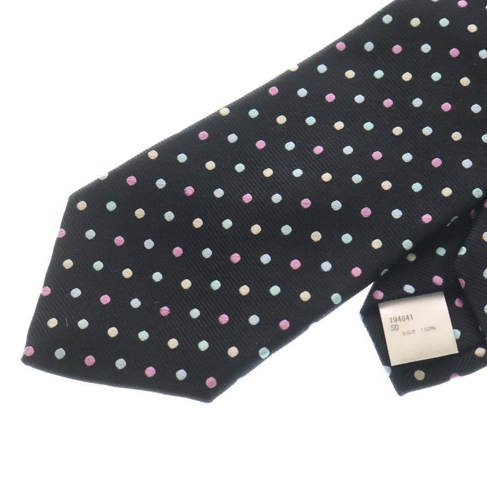 Paul Smith COLLECTION(ポールスミス コレクション) ドット柄 ブラック/マルチカラー ネクタイ 194841