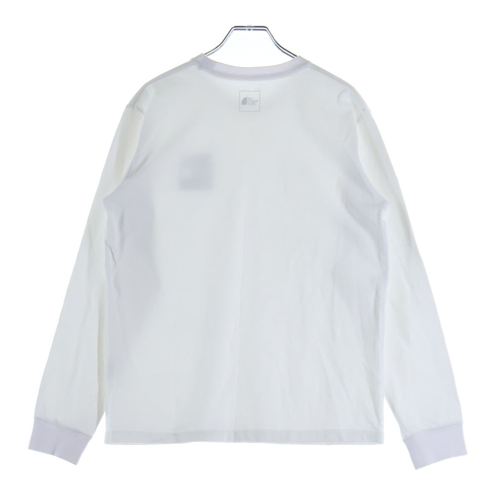 THE NORTH FACE(ザノースフェイス) ボックスロゴ 長袖クルーネックTシャツ ホワイト NTW82136