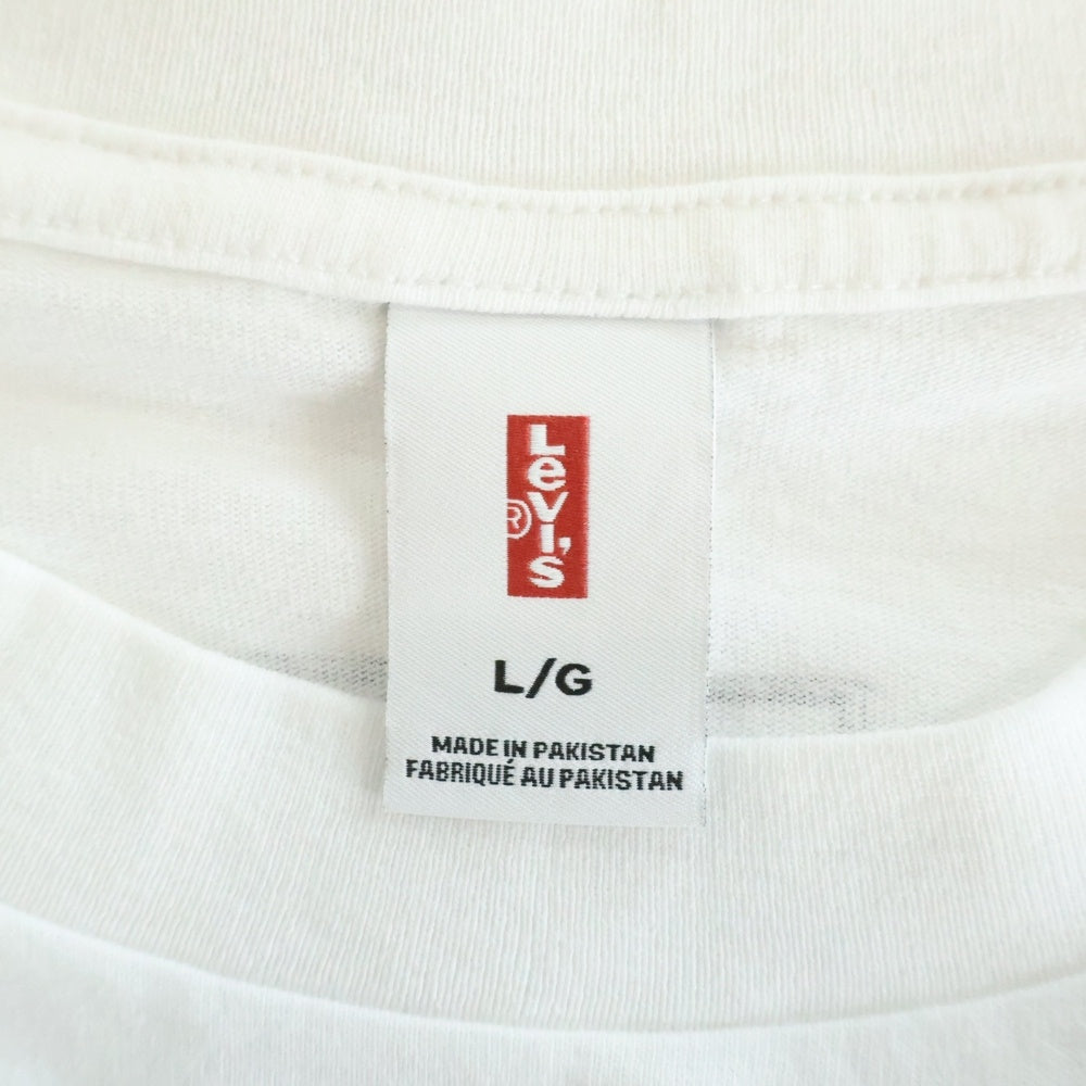 Levi's(リーバイス) ×OASIS MOD ×オアシス ロングスリーブバンド 長袖クルーネックTシャツ 004EY0002 ホワイト