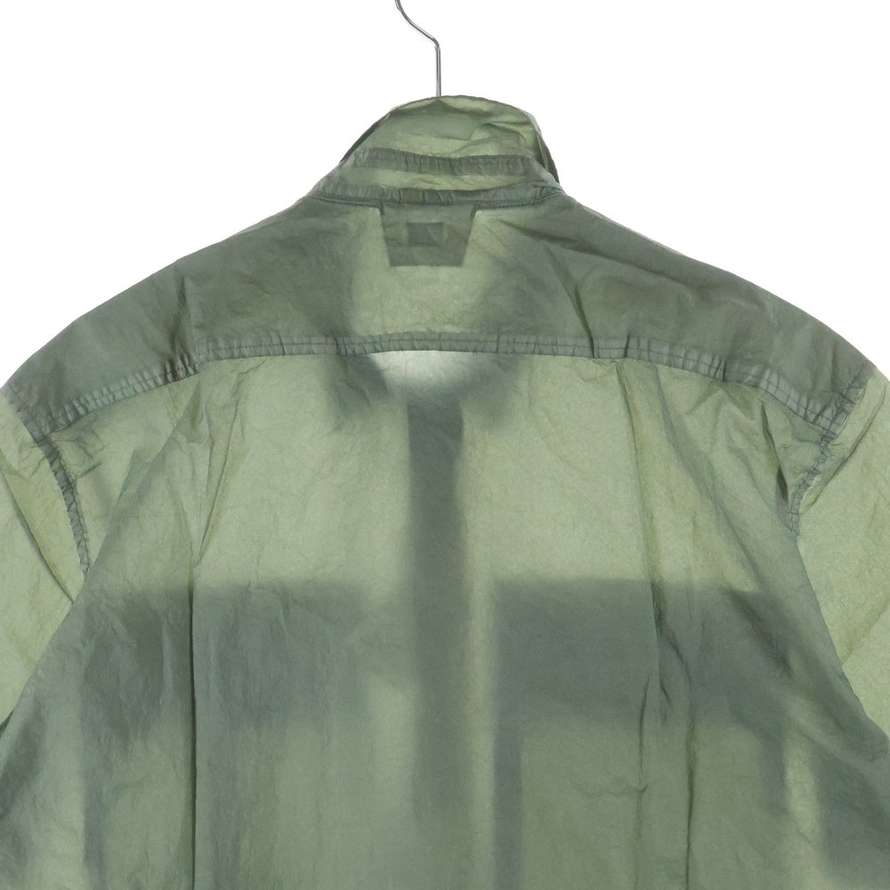 C.P. Company(シーピーカンパニー) WINDOW SHORT SHIRT 14CMSH284A 半袖ボタンシャツ オリーブ