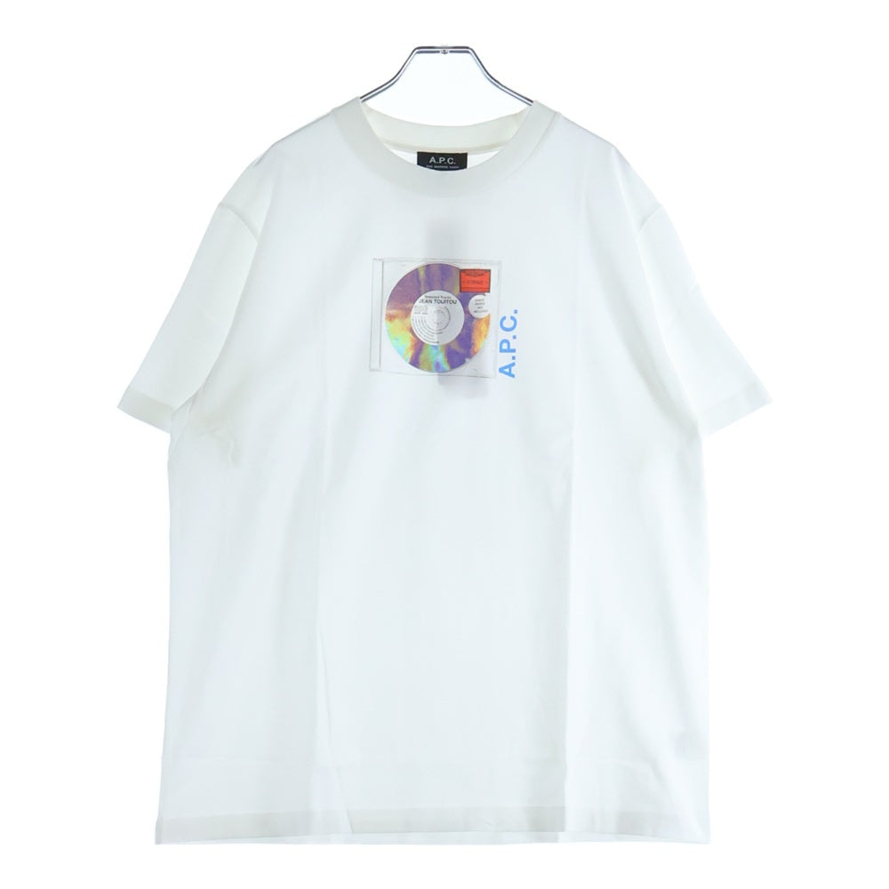 A.P.C(アーペーセー) RECORD TEE 24242-1-95321 レコードプリント 半袖Tシャツ ホワイト