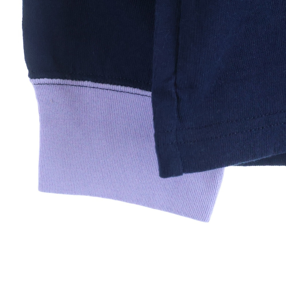 UNIFORM EXPERIMENT(ユニフォームエクスペリメント) 22AW COLOR LIB TEE UE-222038 カラーリブ 長袖Tシャツ ネイビー