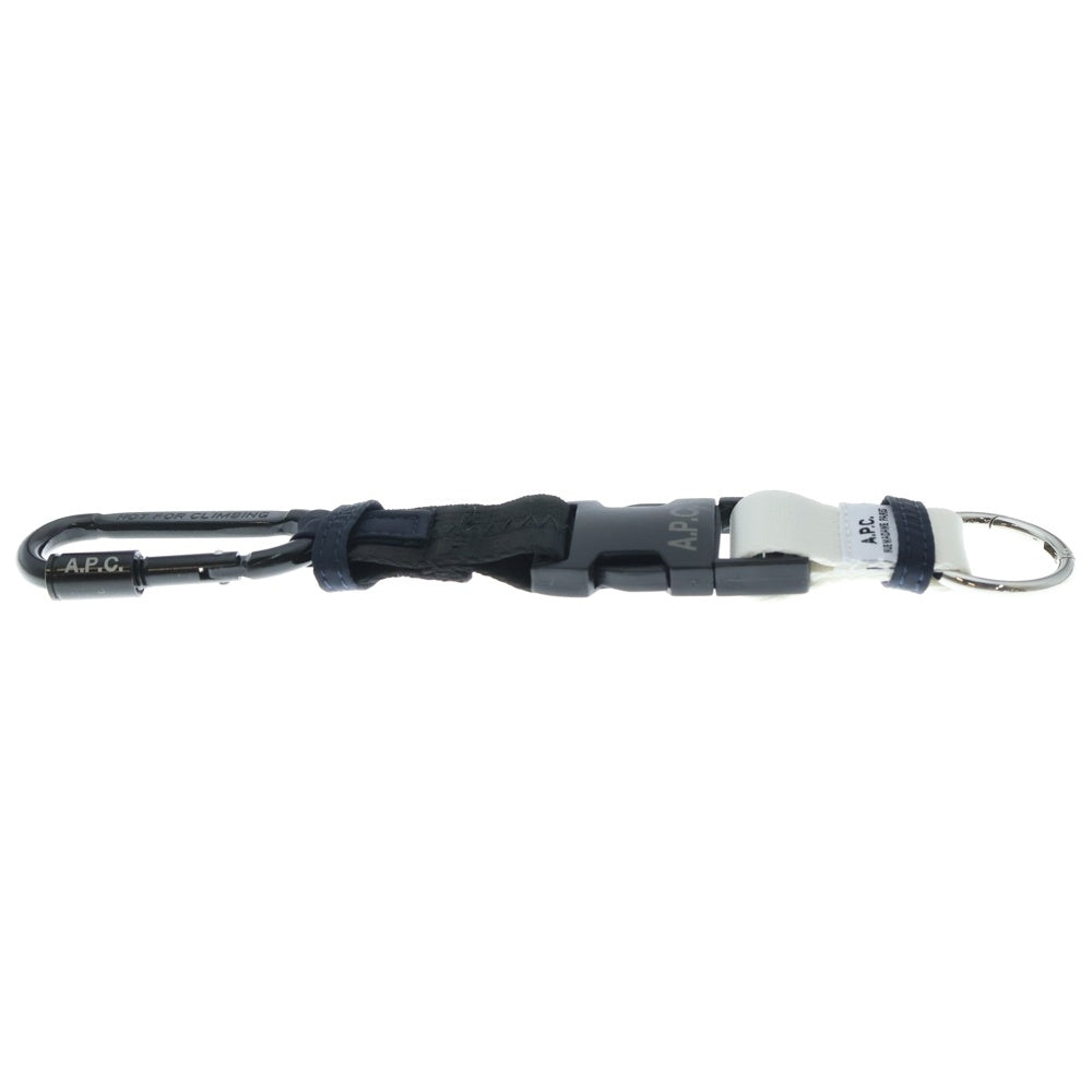 A.P.C(アーペーセー) porte clefs trek PAAFH-H63531 カラビナ付きキーリングストラップキーホルダー