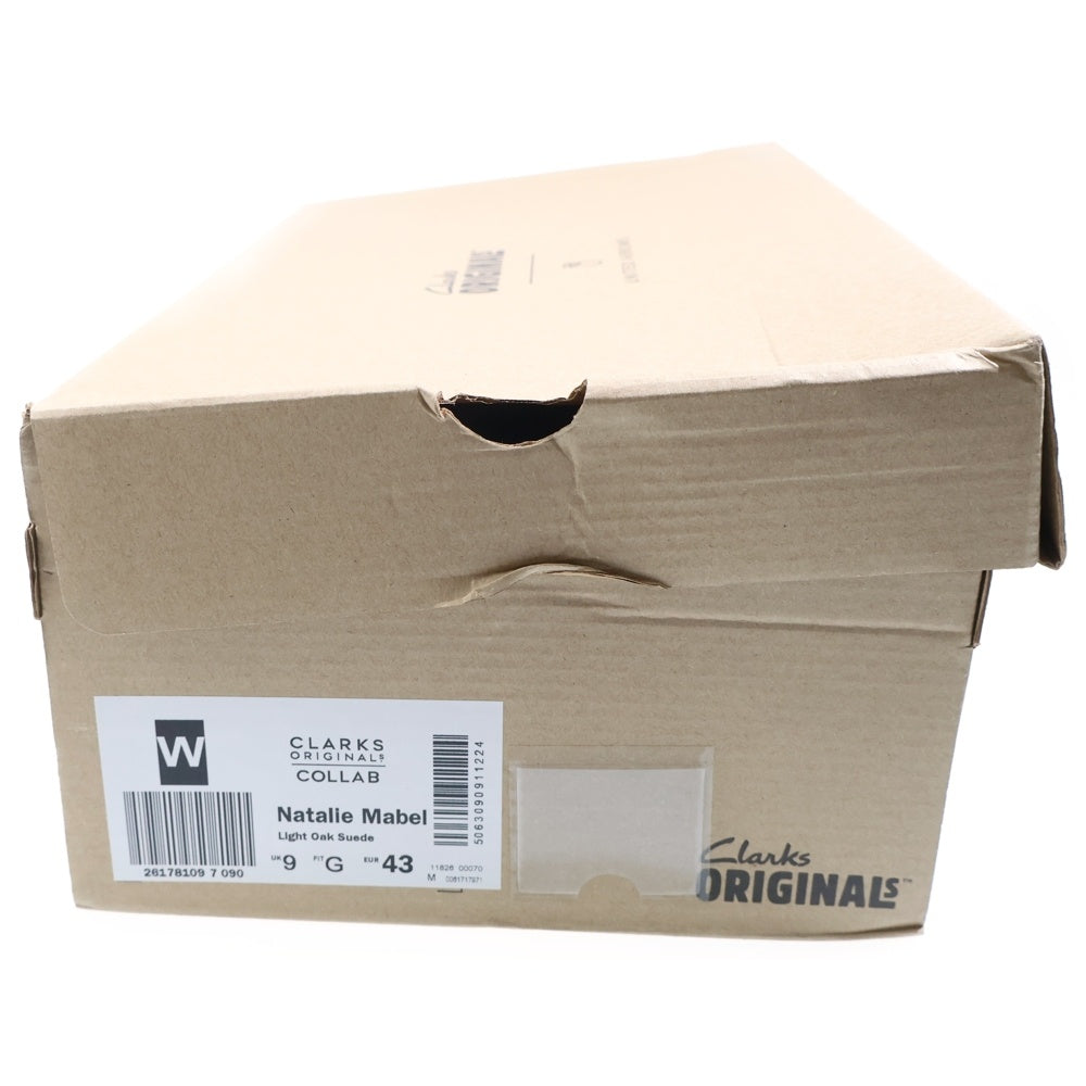 Clarks ORIGINALS(クラークス オリジナルス) Natalie Mabel Light Oak Suede 26178109 ライトオーク スリッポンサンダル ベージュ スエード UK9