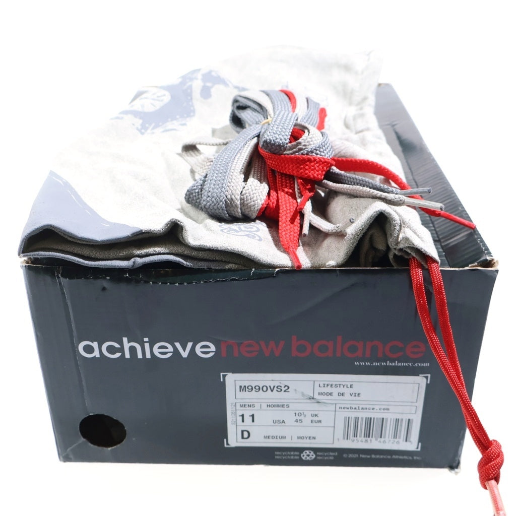New Balance(ニューバランス) 990VS2 USA製 スウェード ローカットスニーカー グレー US11/29cm