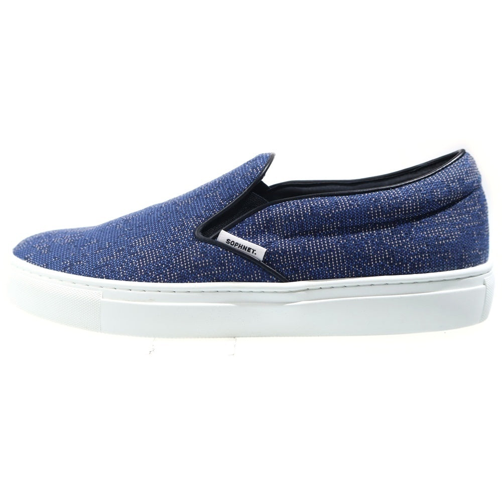 SOPHNET.(ソフネット) SLIP ON SNEAKERS Atrium Outdoor by Kvadrat SOPH-2300004 スリッポン ローカットシューズ ブルー 29cm