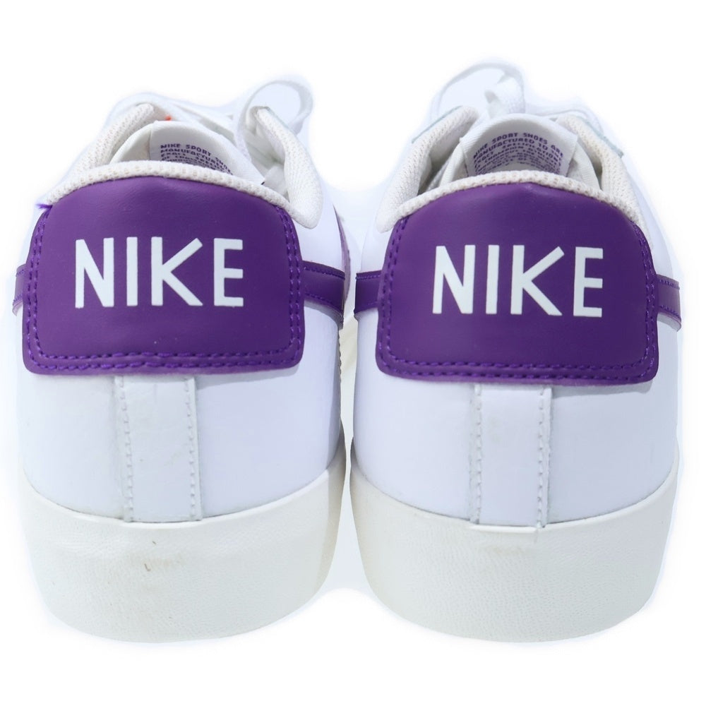 NIKE(ナイキ) Blazer Low Leather White Purple CI6377-103 ブレザー ローカットスニーカー ホワイト/パープル US12/30cm