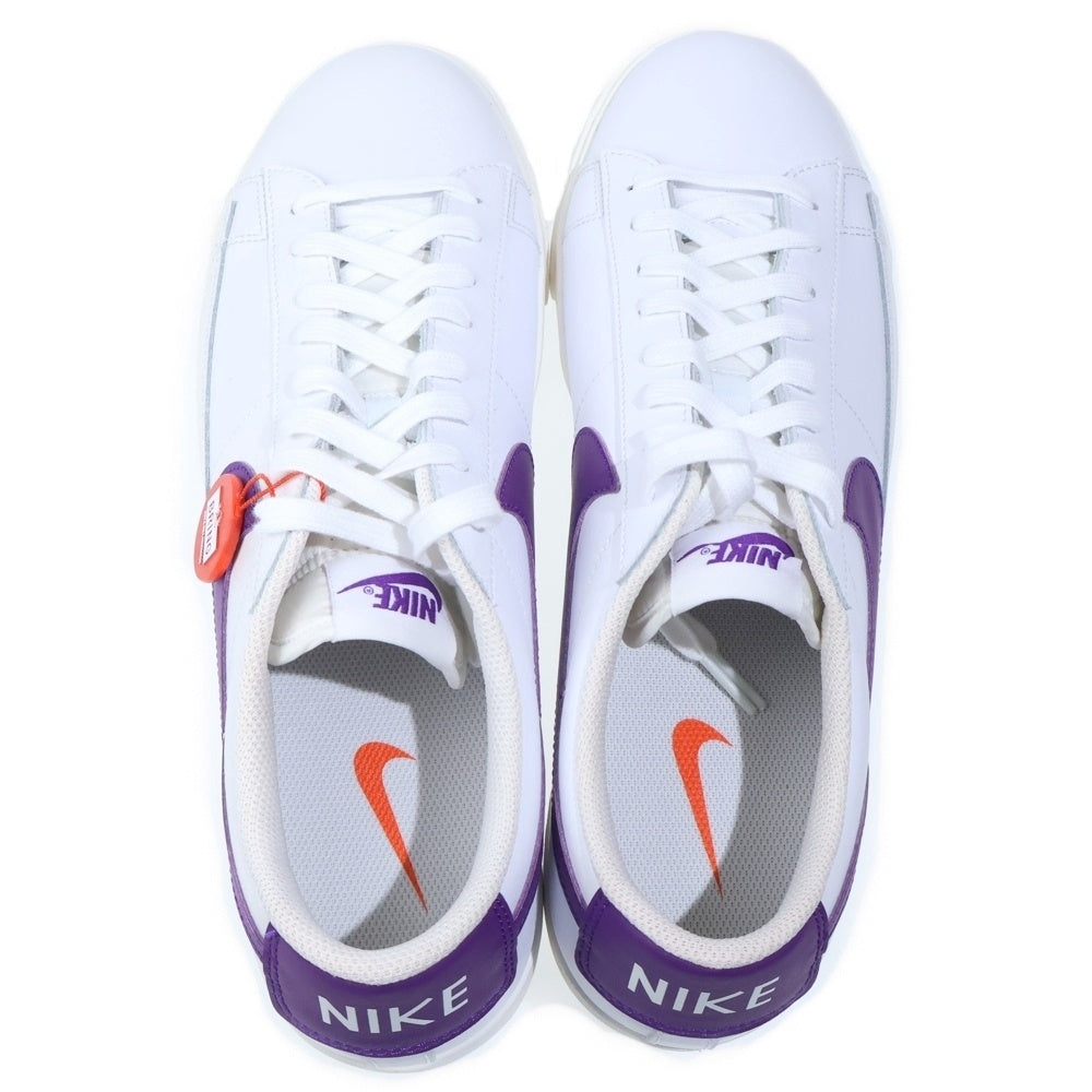 NIKE(ナイキ) Blazer Low Leather White Purple CI6377-103 ブレザー ローカットスニーカー ホワイト/パープル US12/30cm