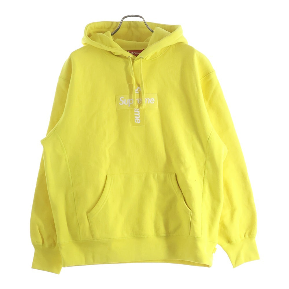 SUPREME(シュプリーム) 20AW Cross Box Logo Hooded Sweatshirt クロス ボックスロゴ フーディー プルオーバースウェットパーカー イエロー