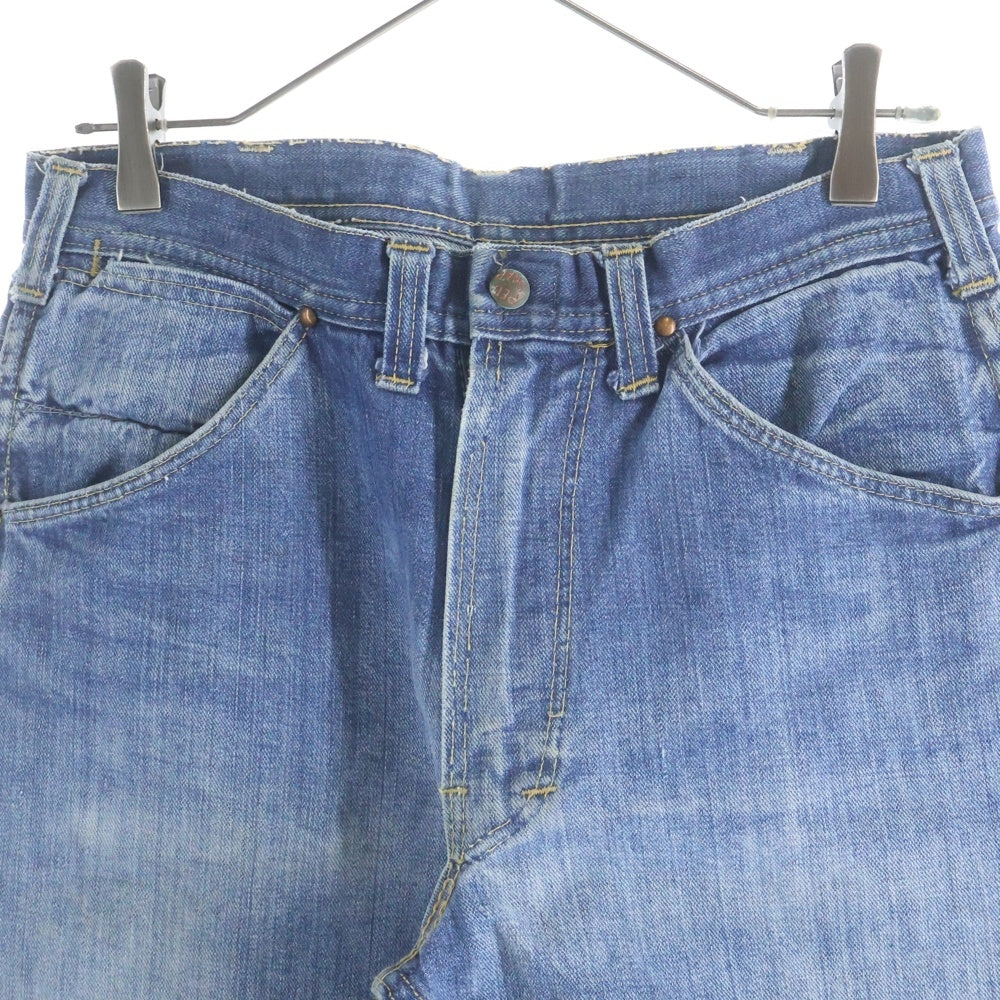 VINTAGE(ヴィンテージ) 50-60S RED SNAP GRIPPER ZIPPER レッドスナップ 3ステッチ ジップアップ デニムパンツ インディゴ