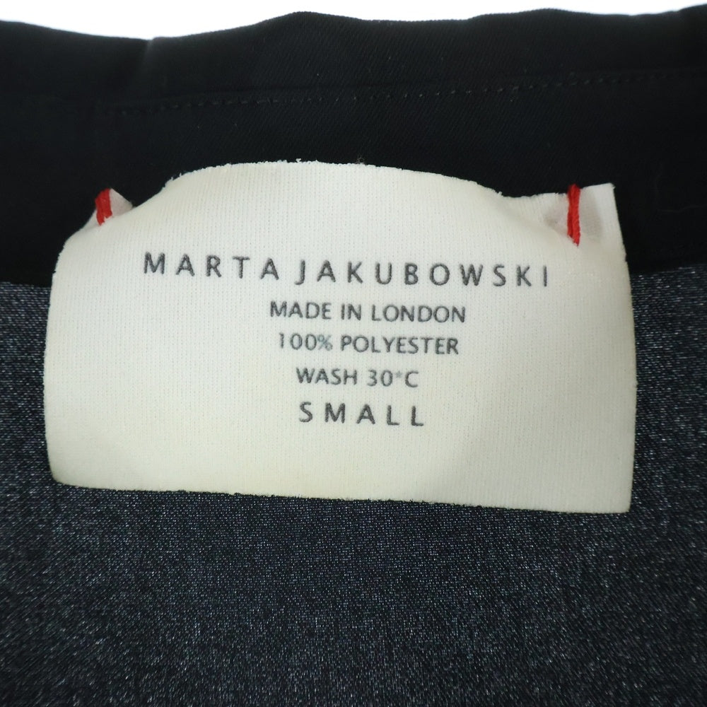 NO BRAND(ノーブランド) MARTA JAKUBOWSKI(マルタ ジャクボウスキ) アシンメトリー再構築長袖シャツ ブラック レディース