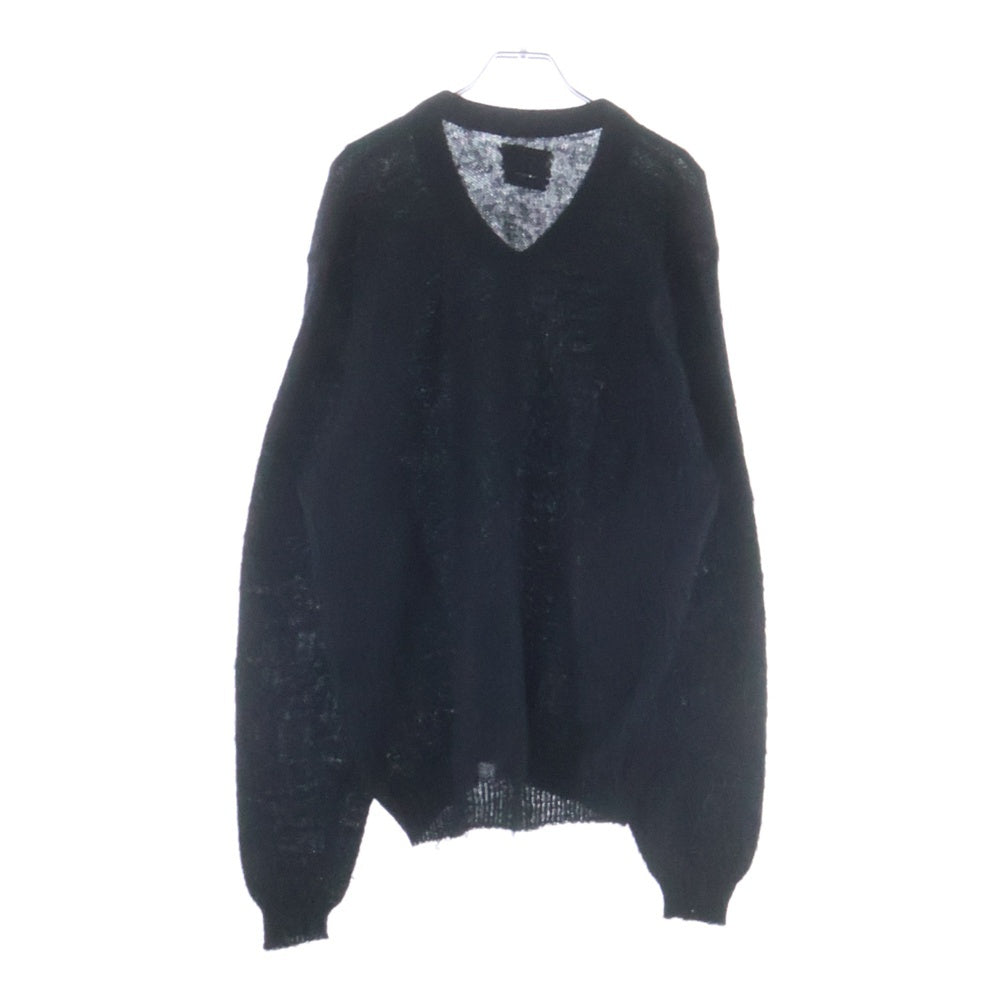 VINTAGE(ヴィンテージ) 50-60S Merrimac Sportswear mohair vneck virgin wool knit メリマック スポーツウェア モヘア Vネック 長袖ニットセーター ブラック