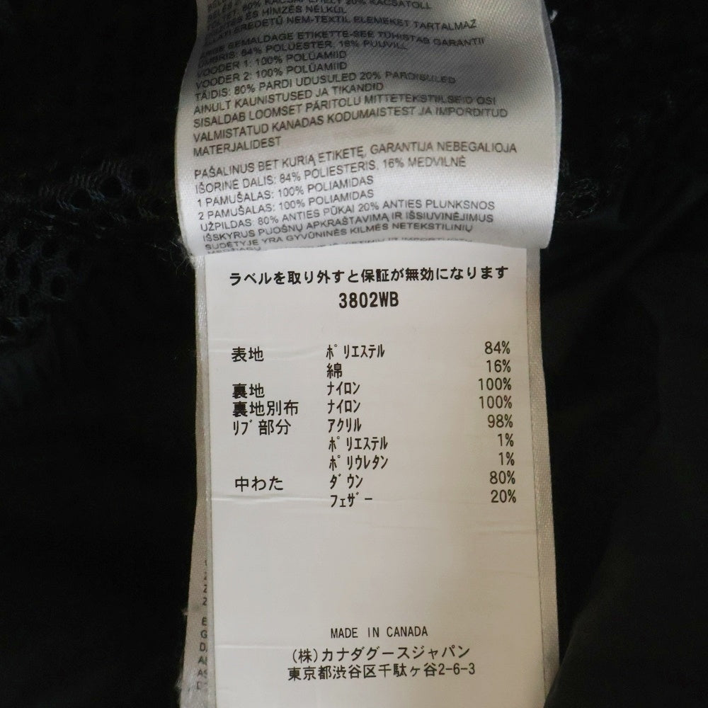 CANADA GOOSE(カナダグース) 25AW SHELBURNE PARKA BLACK LABEL DOWN JACKET シェルバーンパーカ ブラックレーベル ダウンジャケット ブラック 3802WB