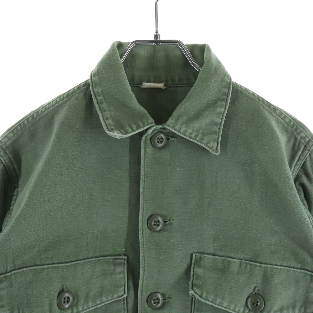 VINTAGE(ヴィンテージ) 70S U.S. ARMY UTILITY SHIRT 2nd MILITARY アメリカ軍 ユーティリティシャツ ミリタリー カーキ