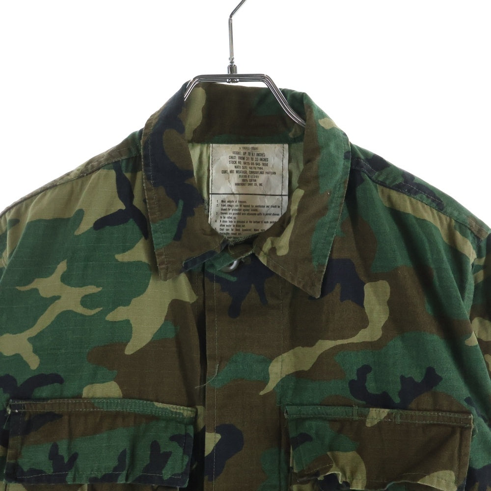 VINTAGE(ヴィンテージ) 80S U.S. ARMY MILITARY JACKET CAMO アメリカ軍 ミリタリー ファティーグ ジャケット グリーン/ブラウン/ブラック 8415-00-945-7650 DSA100-81-C-3101