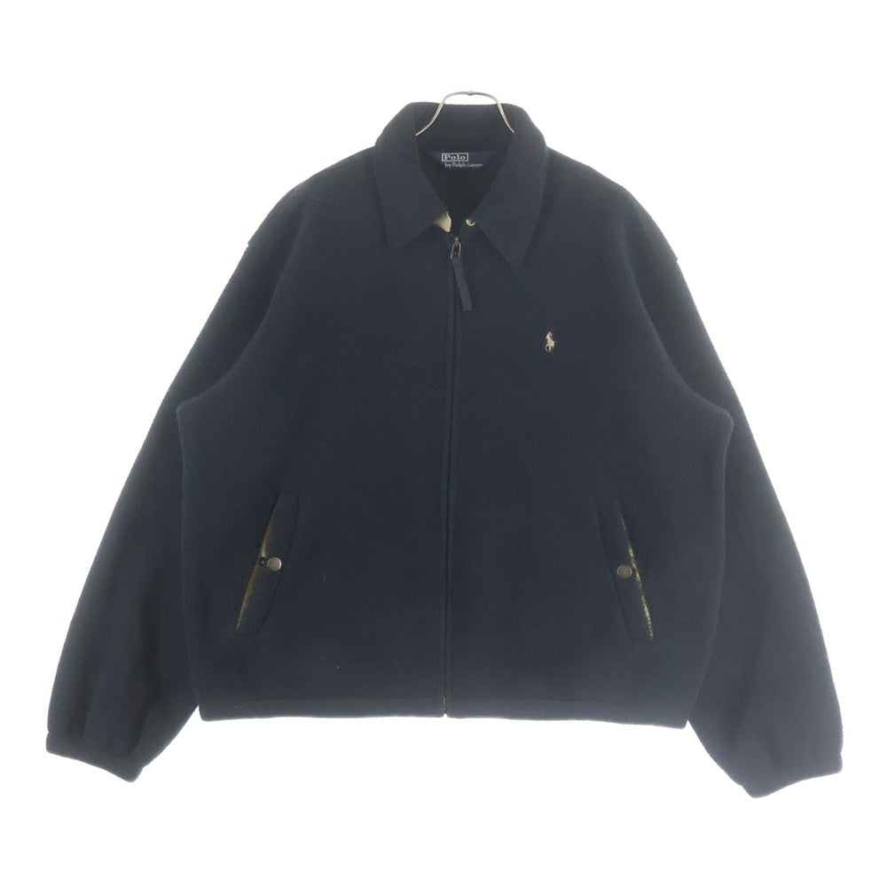 POLO RALPH LAUREN(ポロラルフローレン) 90S FLEECE ZIP-UP JACKET POLARTEC フリース ジップアップ ジャケット ブラック