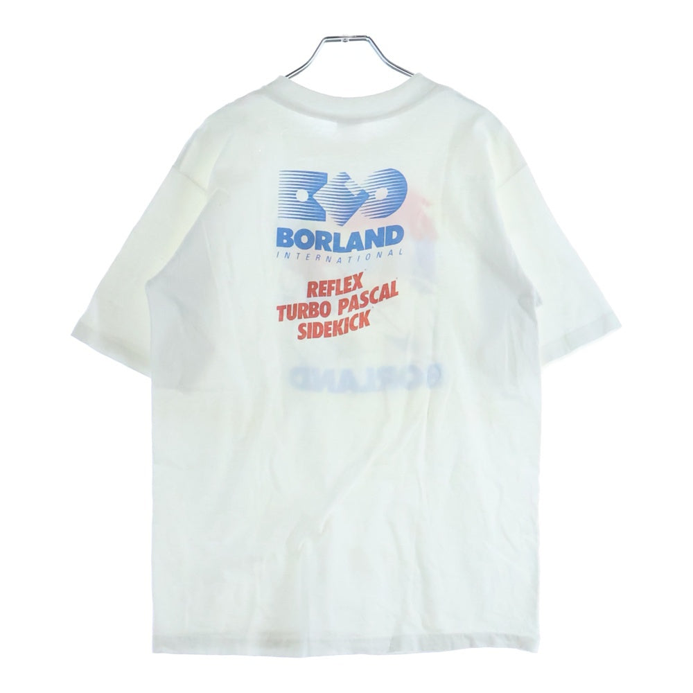 VINTAGE(ヴィンテージ) 90S MAC BORLAND マック ボーランド両面プリント 半袖Tシャツ カットソー ホワイト