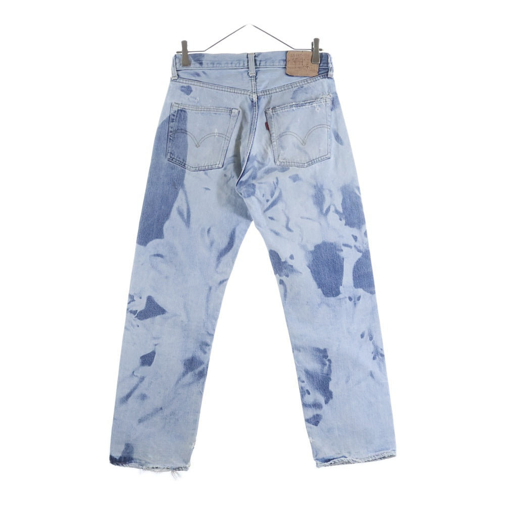 Levi's(リーバイス) 60S VINTAGE 501 BIG E後期 ボタン裏6 平行ステッチ ボタンフライ ケミカルウォッシュ ブリーチ加工 デニムパンツ ジーンズ ブルー