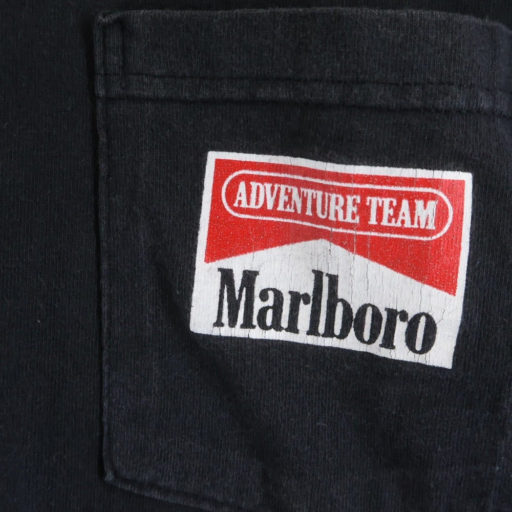 VINTAGE(ヴィンテージ) 90S MARLBORO COYOTE POCKET TEE DELTA マルボロ コヨーテ ブラフ ポケット 半袖Tシャツ ブラック