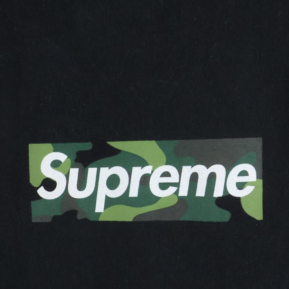 SUPREME(シュプリーム) 23AW Box Logo Tee Camo カモフラージュ 迷彩 ボックスロゴ クルーネック 半袖Tシャツ カットソー ブラック