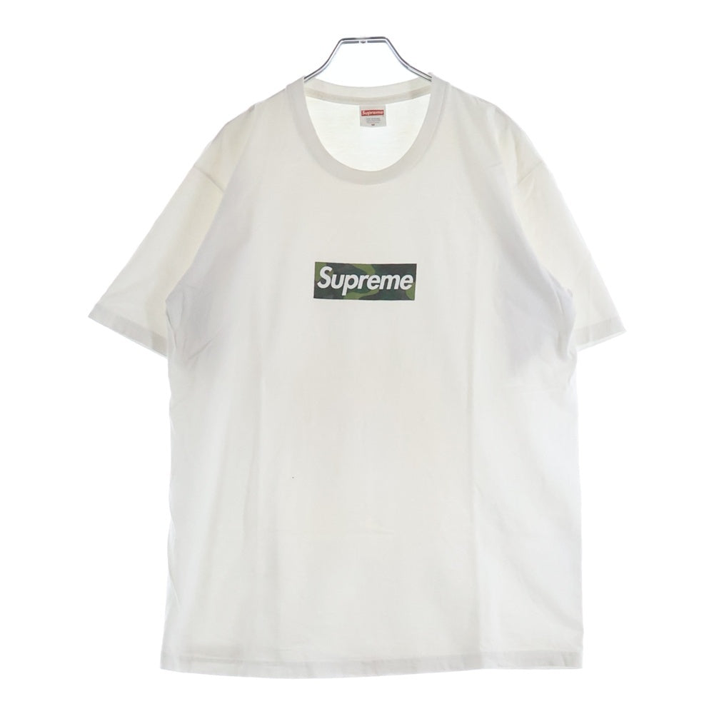 SUPREME(シュプリーム) 23AW Box Logo Tee Camo カモフラージュ 迷彩 ボックスロゴ クルーネック 半袖Tシャツ カットソー ホワイト