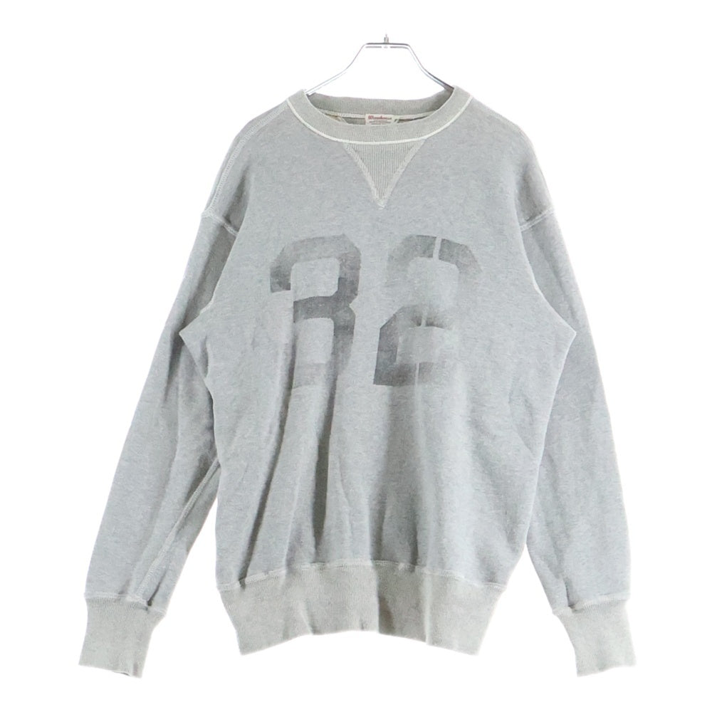 WAREHOUSE(ウェアハウス) Lot403 NO.32 両V ナンバリング グレー 長袖スウェットトレーナー