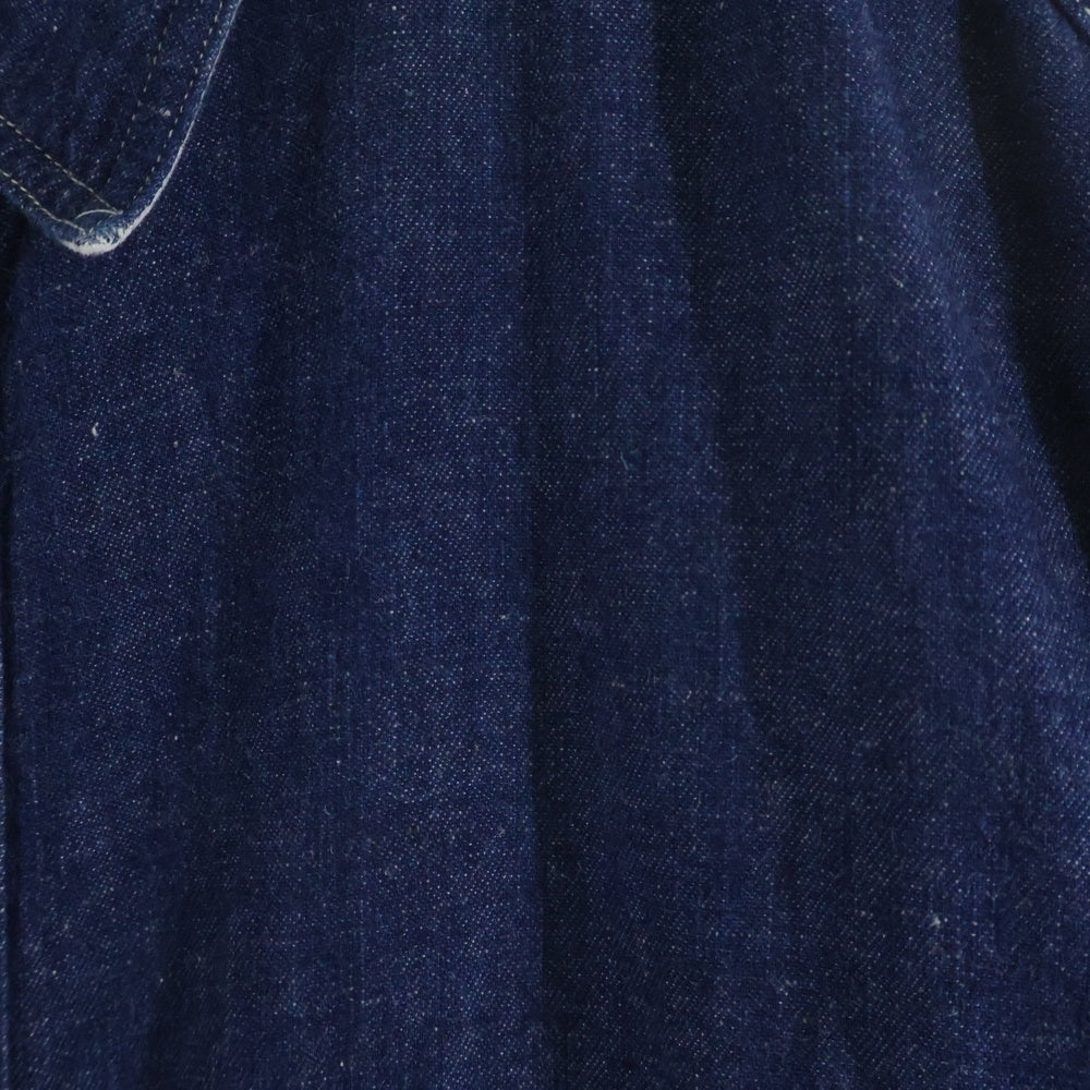 NO BRAND(ノーブランド) SUNNY SPORT 40s style denim shirts デニム 長袖シャツ ブルー