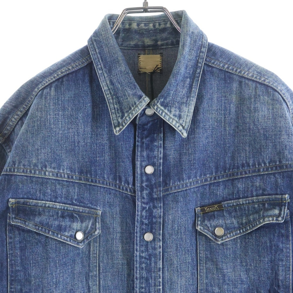 YANUK(ヤヌーク) x藤原裕 Western Shirt デニム 長袖ウエスタンシャツ Tバック 57201560