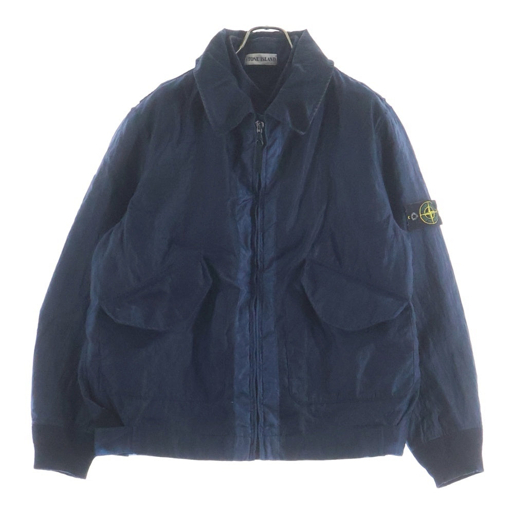 STONE ISLAND(ストーンアイランド) 90-00S NYLON METAL JACKET イタリア製 ナイロン メタル ライナー付き ジップアップ ジャケット ネイビー