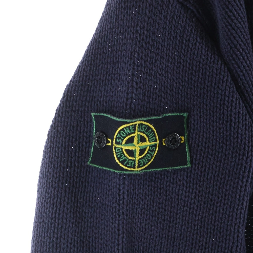 STONE ISLAND(ストーンアイランド) 99SS HERRINGBONE CREW KNIT ヘリンボーン クルー ニット ナス紺 パープル 30155N46/A