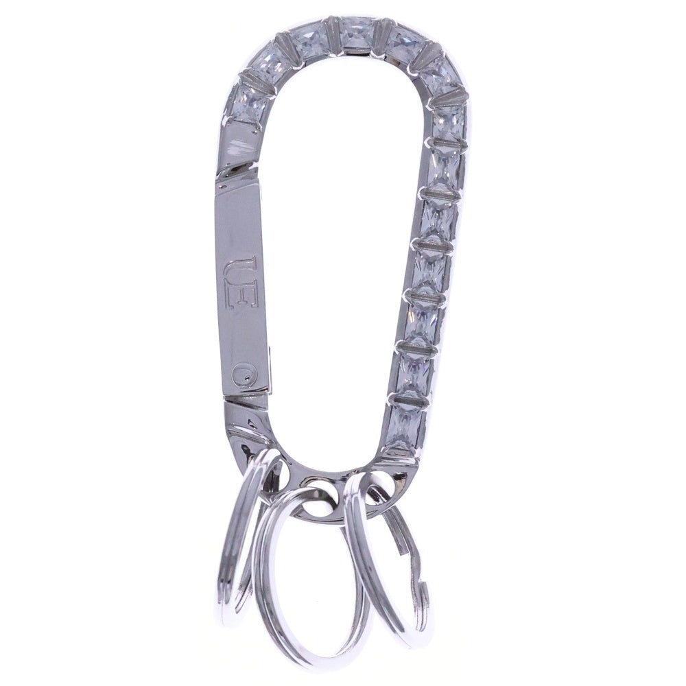 UNIFORM EXPERIMENT(ユニフォームエクスペリメント) ZIRCONIA STONE CARABINER ジルコニア ストーン付きカラビナ シルバー レディース