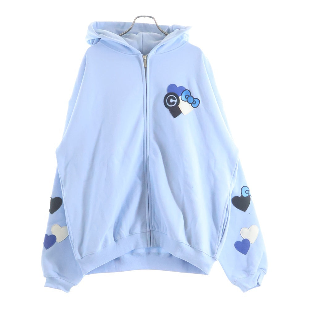 COIN PARKING DELIVERY(コインパーキングデリバリー) ×SANRIO CHARACTERS ZIP SWEAT HOODIE CPDSC-KT17 ジップパーカー フーディー ライトブルー