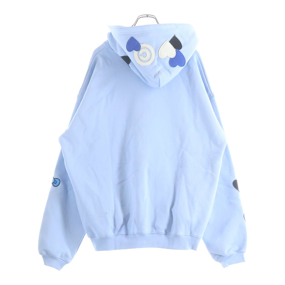 COIN PARKING DELIVERY(コインパーキングデリバリー) ×SANRIO CHARACTERS ZIP SWEAT HOODIE CPDSC-KT17 ジップパーカー フーディー ライトブルー