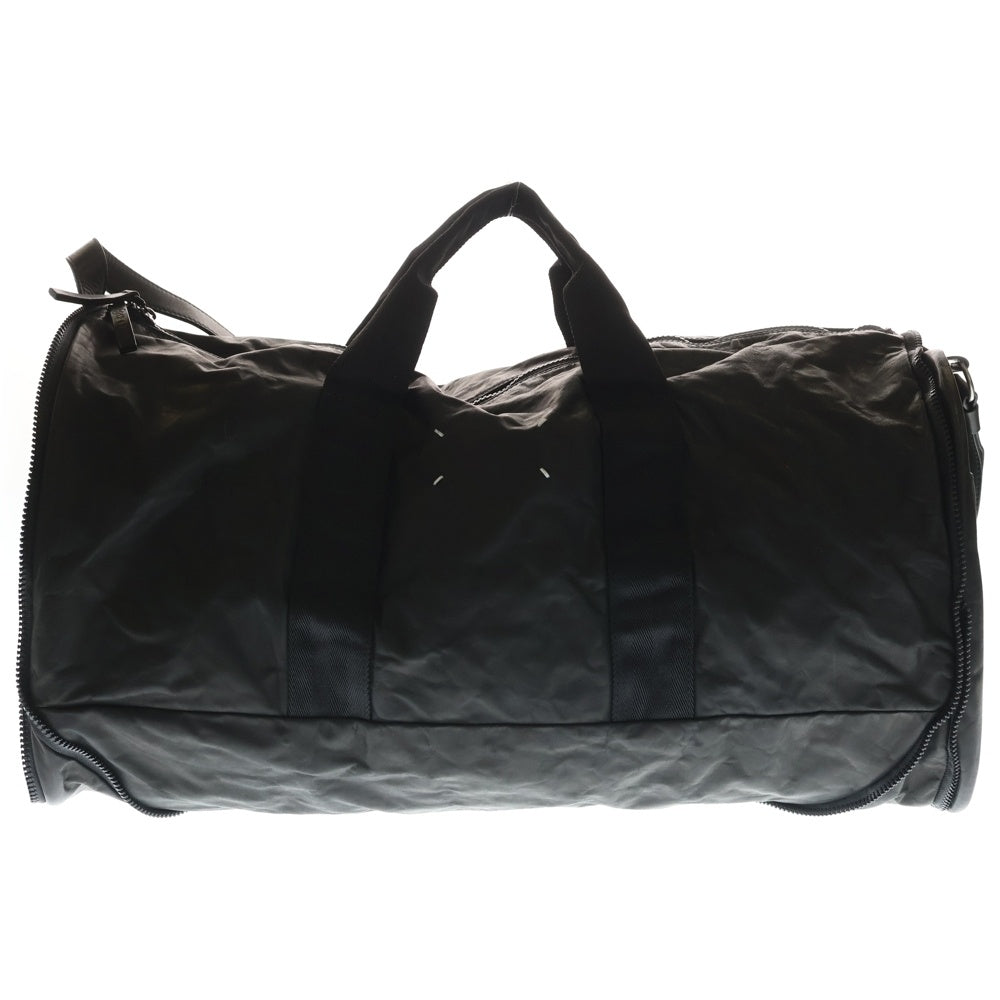 Maison Margiela(メゾンマルジェラ) レザー 2WAYショルダー ボストンバッグ ブラック S55WI0022