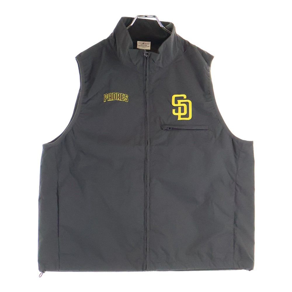 MONO-MART(モノ マート) MONO-MART MLB BE274 padres モノマート ロゴ刺繍ベスト ブラウン