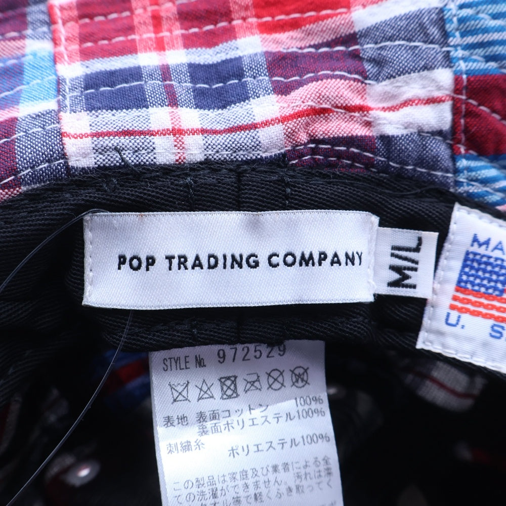 POP TRADING COMPANY(ポップトレーディングカンパニー) チェック総柄バケットハット 帽子 マルチカラー 972529
