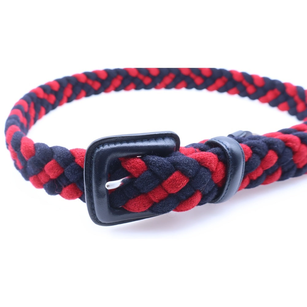 BLACK FLEECE BY BROOKS BROTHERS(ブラック フリース バイ ブルックス ブラザーズ) バイカラー ウールベルト ネイビー/レッド