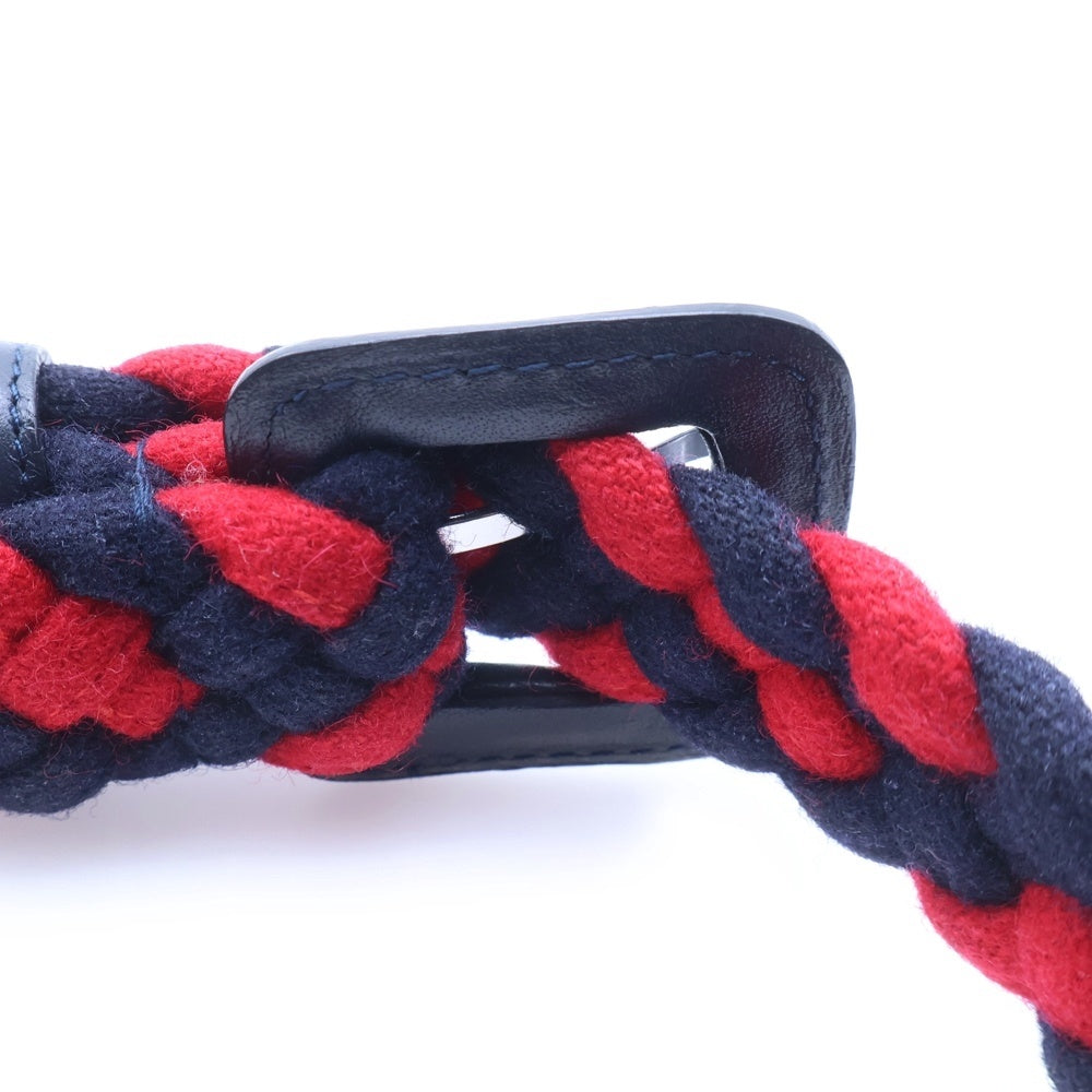 BLACK FLEECE BY BROOKS BROTHERS(ブラック フリース バイ ブルックス ブラザーズ) バイカラー ウールベルト ネイビー/レッド