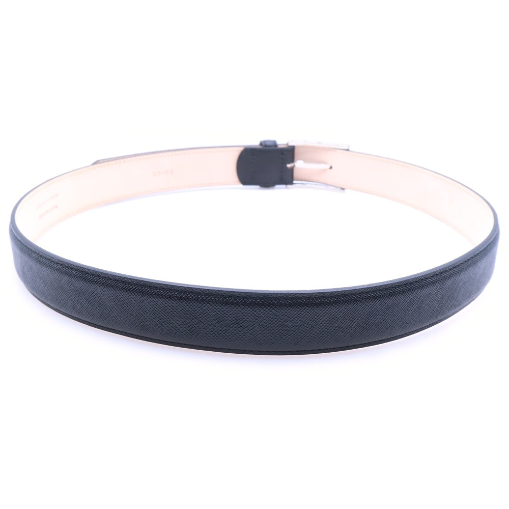 BROOKS BROTHERS(ブルックス ブラザーズ) BBJ EX BELT SLV BUCKLE SAFFIANO S22430100195068 ペブルレザー シルバーバックル ドレスベルト ブラック