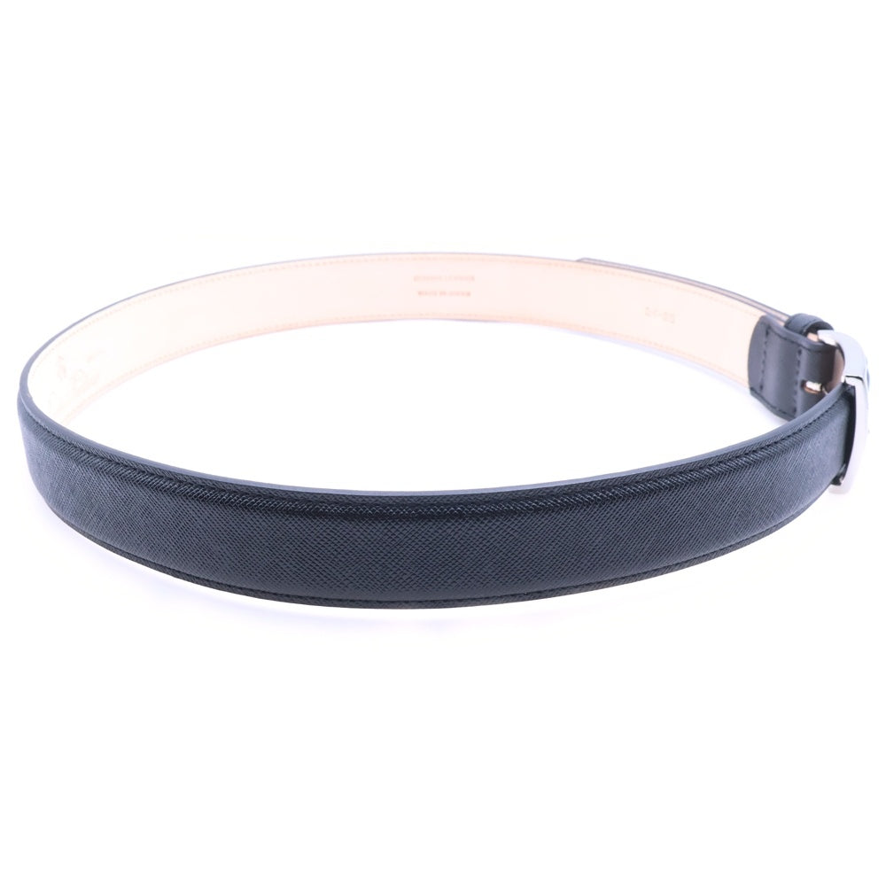 BROOKS BROTHERS(ブルックス ブラザーズ) BBJ EX BELT SLV BUCKLE SAFFIANO S22430100195068 ペブルレザー シルバーバックル ドレスベルト ブラック