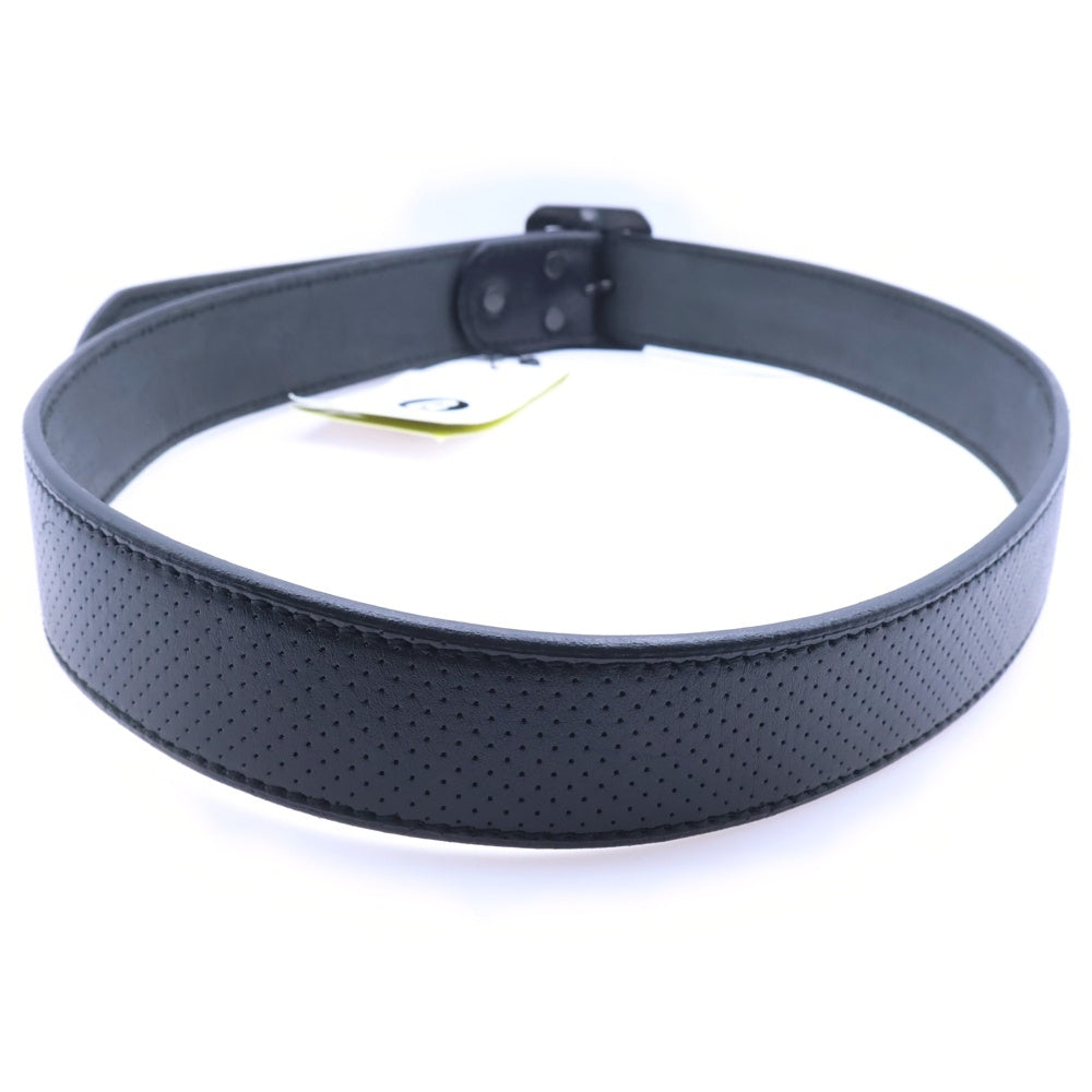 GOODENOUGH(グッドイナフ) パンチング レザーベルト ブラック