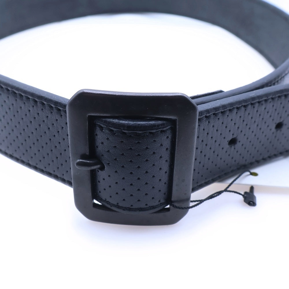 GOODENOUGH(グッドイナフ) パンチング レザーベルト ブラック
