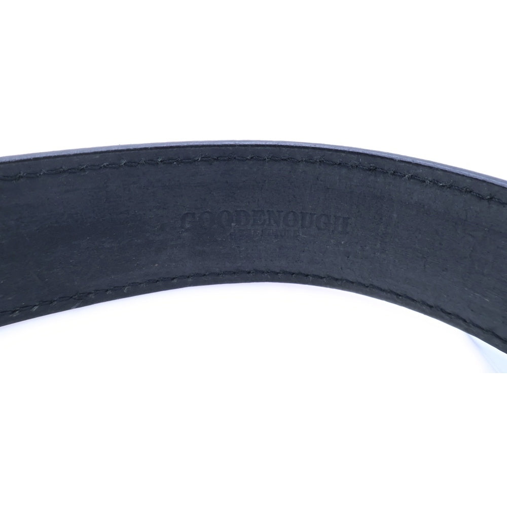 GOODENOUGH(グッドイナフ) パンチング レザーベルト ブラック